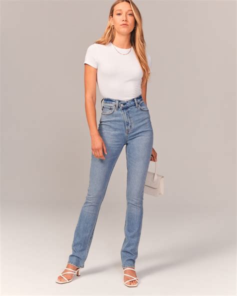 90s slim straight ultra high rise|90s straight jeans women's.